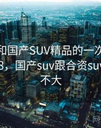 记录我和国产SUV精品的一次对话 · 故事278，国产suv跟合资suv差距大不大