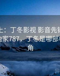 娱乐至上：丁冬影视 影音先锋的爆笑瞬间 · 独家787，丁冬是哪部电影的主角