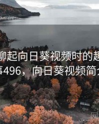 和朋友聊起向日葵视频时的趣事 · 故事496，向日葵视频简介