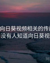 听说过向日葵视频相关的传闻吗？，有没有人知道向日葵视频