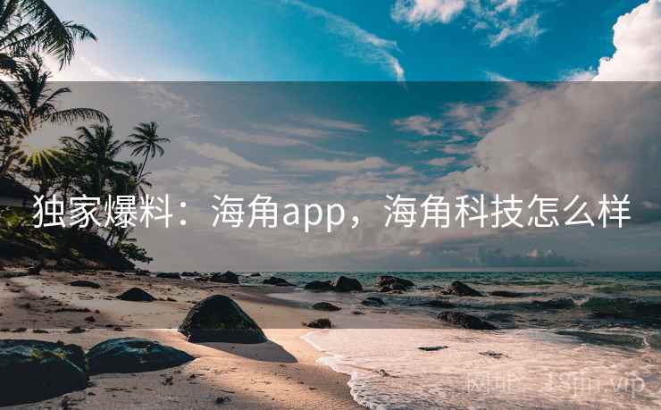 独家爆料：海角app，海角科技怎么样