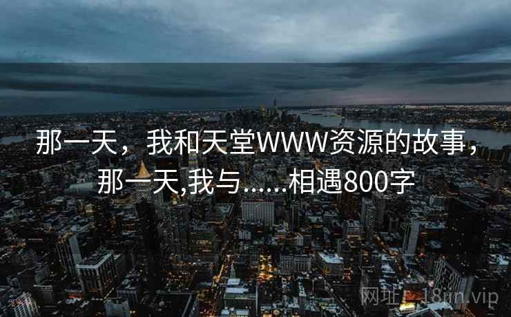 那一天，我和天堂WWW资源的故事，那一天,我与......相遇800字